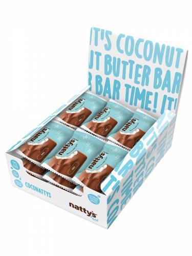 Шоколадные батончики без сахара Nattys&Go! мини с мякотью кокоса 20 гр, 18 шт