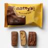 Шоколадные батончики без сахара Nattys&Go! мини с кешью пастой и кусочками манго 20 гр, 18 шт