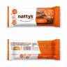 Шоколадные батончики Nattys&Go! с арахисовой хрустящей пастой 45 гр, 12 шт