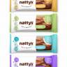 Шоколадные батончики Nattys&Go! ассорти с ореховыми пастами 45 гр, 12 шт