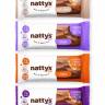 Шоколадные батончики Nattys&Go! ассорти с арахисовой пастой 45 гр, 12 шт
